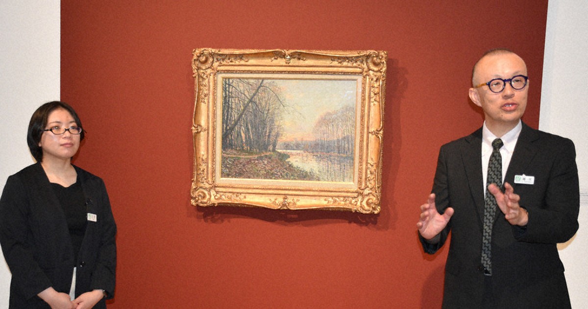 シスレー作品一般公開 目玉の「冬の夕日」 県立美術館 ／栃木 | 毎日新聞