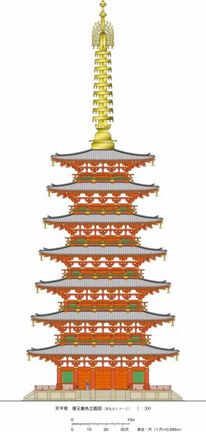 現存しない東大寺の東塔 高さ論争に決着 高さは70メートルか