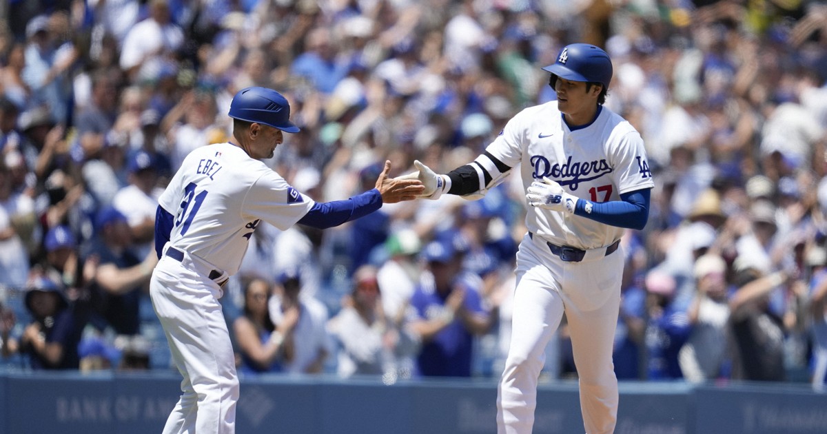 MLB: Shohei Ohtani homers twice as Dodgers sweep Braves with