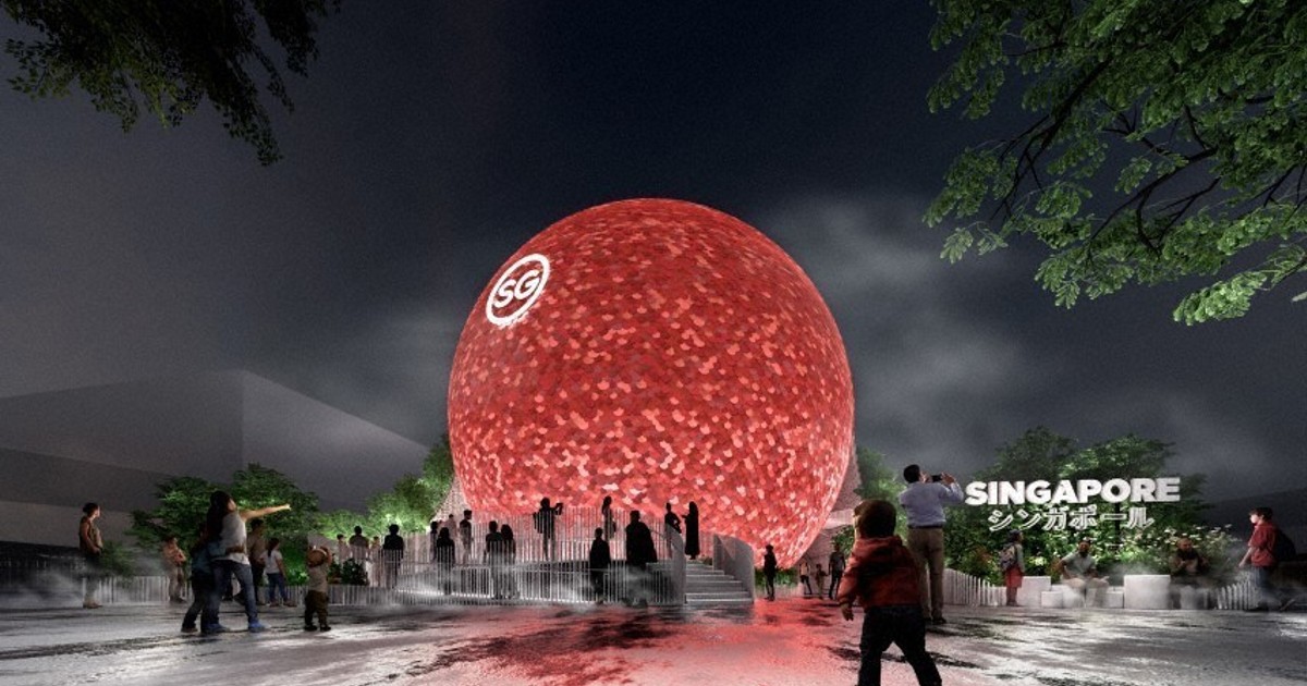 パビリオン万華鏡・EXPO2025：シンガポール 夢つなぐ赤い球体