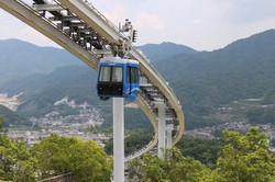 広島市郊外を走っていた交通システム「スカイレール」＝記事中の写真はすべて筆者提供