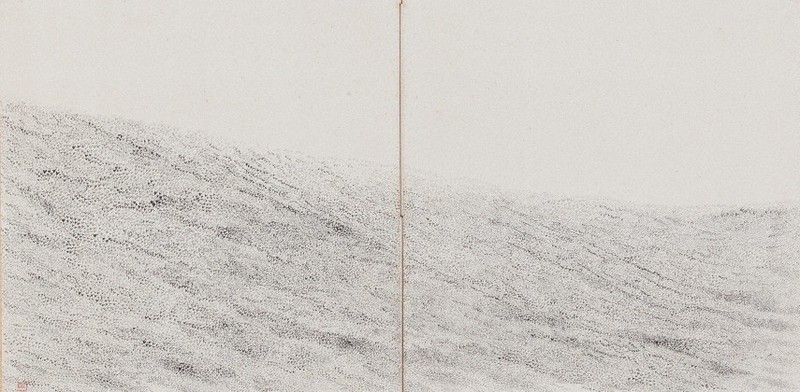 書の世界：生誕110年「徳野大空を中心に」展 入魂5万字 大いなる草原