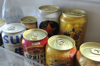 ビールが欠かせない私の冷蔵庫＝滋賀県彦根市城町2で2024年5月10日午前0時30分、伊藤信司撮影