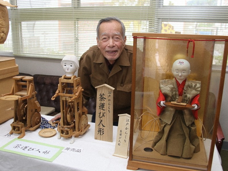 輝集人：江戸からくり人形を創作 谷本重雄さん（89） ひらめきを大切に