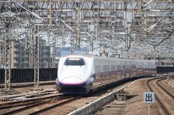 東北新幹線で最後の活躍を続けるE2系新幹線＝筆者提供