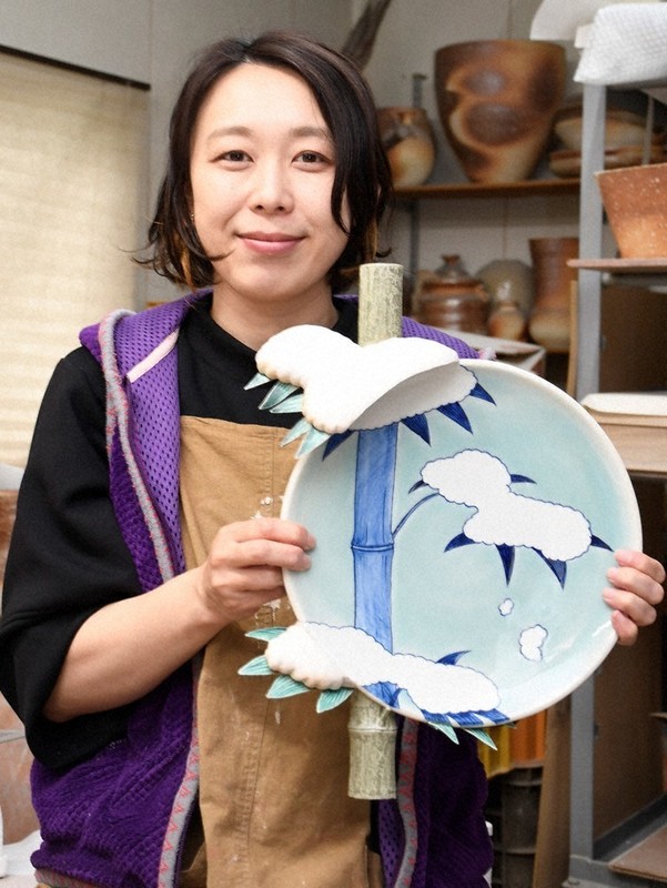 陶芸作家 道祖窯・髙橋佳代子『地蔵像』置物 陶芸作家 道祖窯・髙橋