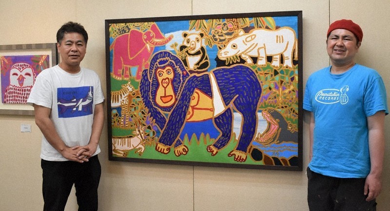 作家さんの絵画 自閉症の画家、太宰府市の太田宏介さん 節目の50回目、個展が