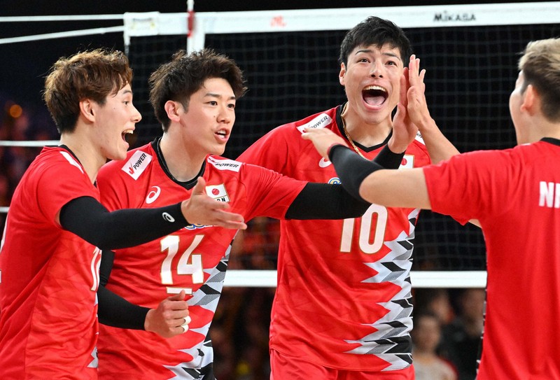 日本、ドイツを破り5勝目 バレーボール・ネーションズリーグ男子 [写真