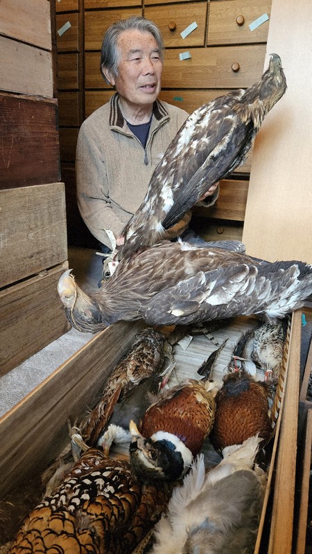 鳥博士の貴重な「宝物」 岡谷・林さん、国立科学博に標本など3000点