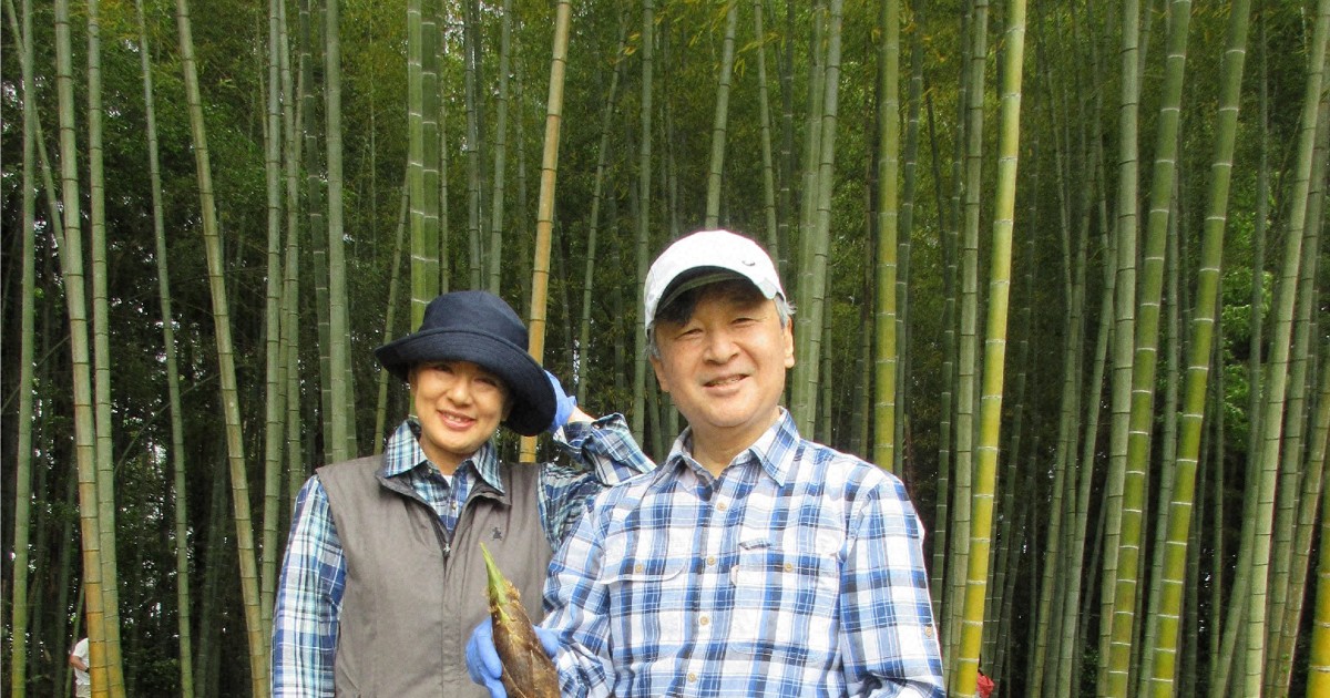 天皇ご一家、タケノコ掘りにサイクリング ご静養中の写真公開 [写真