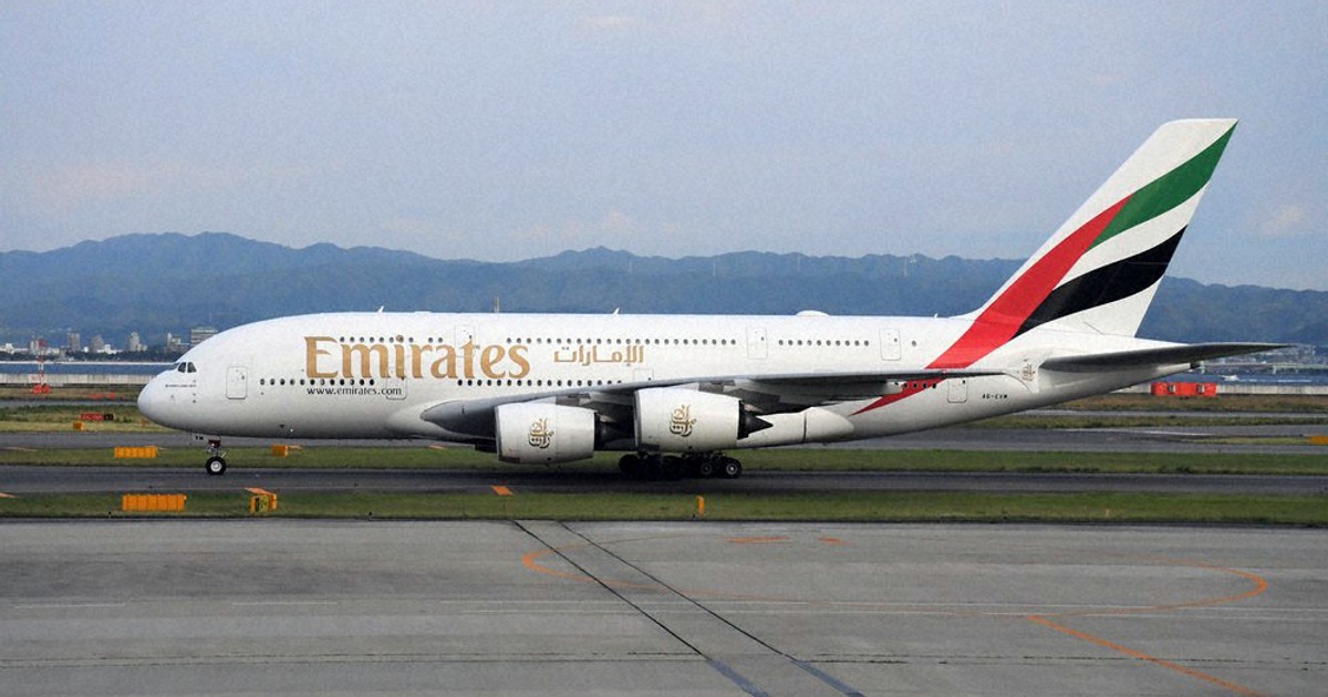 A380 4年ぶり関空に雄姿 エミレーツ航空「力強い需要」 ／大阪 | 毎日新聞