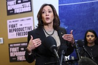 Vice President Kamala Harris speaks at Planned Parenthood, on March. 14, 2024, in St. Paul, Minn. (AP)