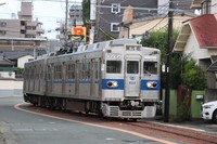 熊本電鉄の電車＝記事中の写真はすべて筆者撮影