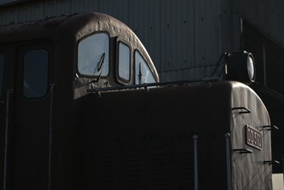 関東鉄道「DD502」＝茨城県常総市の水海道車両基地で2024年6月4日、渡部直樹撮影