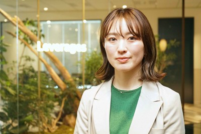 レバテックの小池澪奈ITソリューション事業部長＝東京都渋谷区で2024年4月11日午前11時38分、中島昭浩撮影