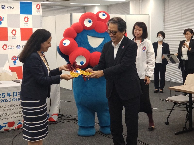 海外パビリオンB、Cが完成 ヨルダンに初めて引き渡し 大阪万博 | 毎日新聞