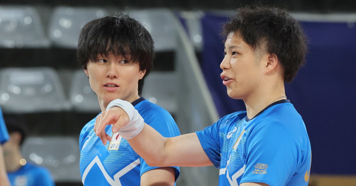 小川智大ら合流し高橋藍「ホッとする」 バレー男子練習公開