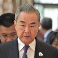 中国の王毅外相＝福岡静哉撮影
