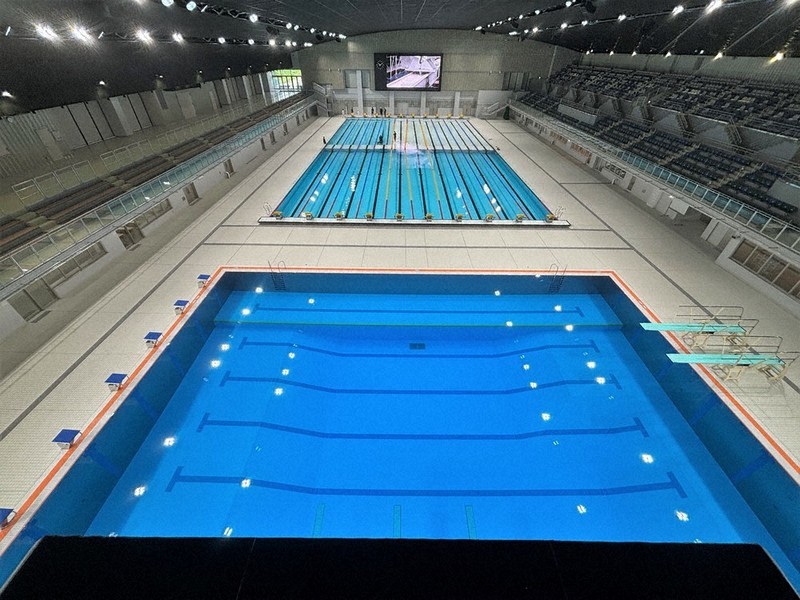 大型市民プール、きょうオープン 世界へ羽ばたけ 国スポ・障スポに向け