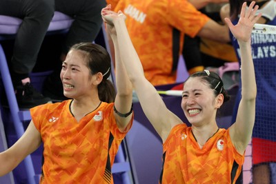 初出場の「シダマツ」ペアが銅メダル バドミントン女子ダブルス
