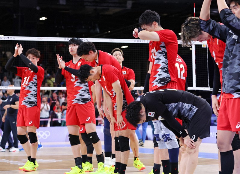 パリ五輪 バレーボール男子準々決勝 日本－イタリア [写真特集1/43