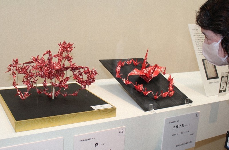 光る伝統の技 秘伝の101連鶴 桑名で62種展示 ／三重 | 毎日新聞