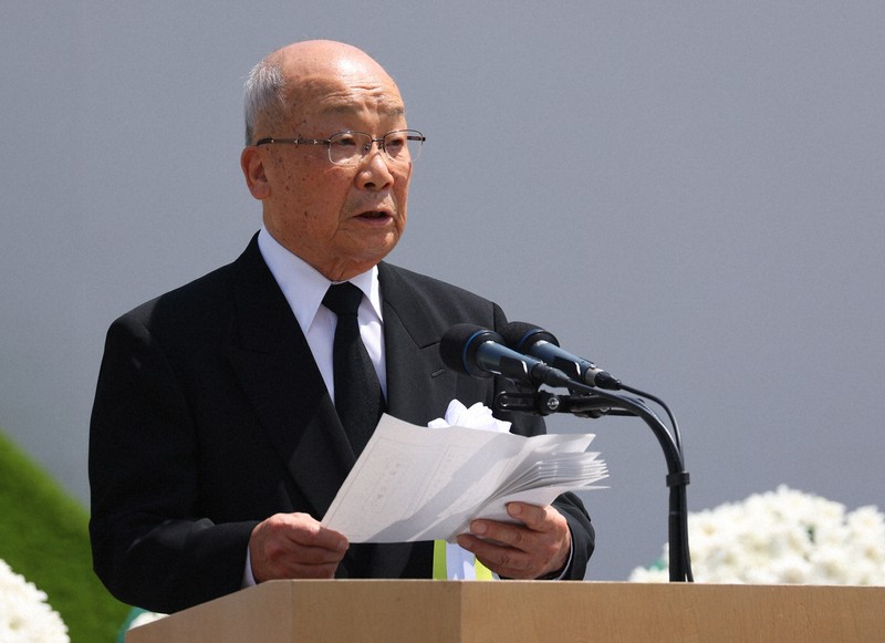 平和は人類共有の世界遺産」 長崎被爆者代表、平和への誓い | 毎日新聞