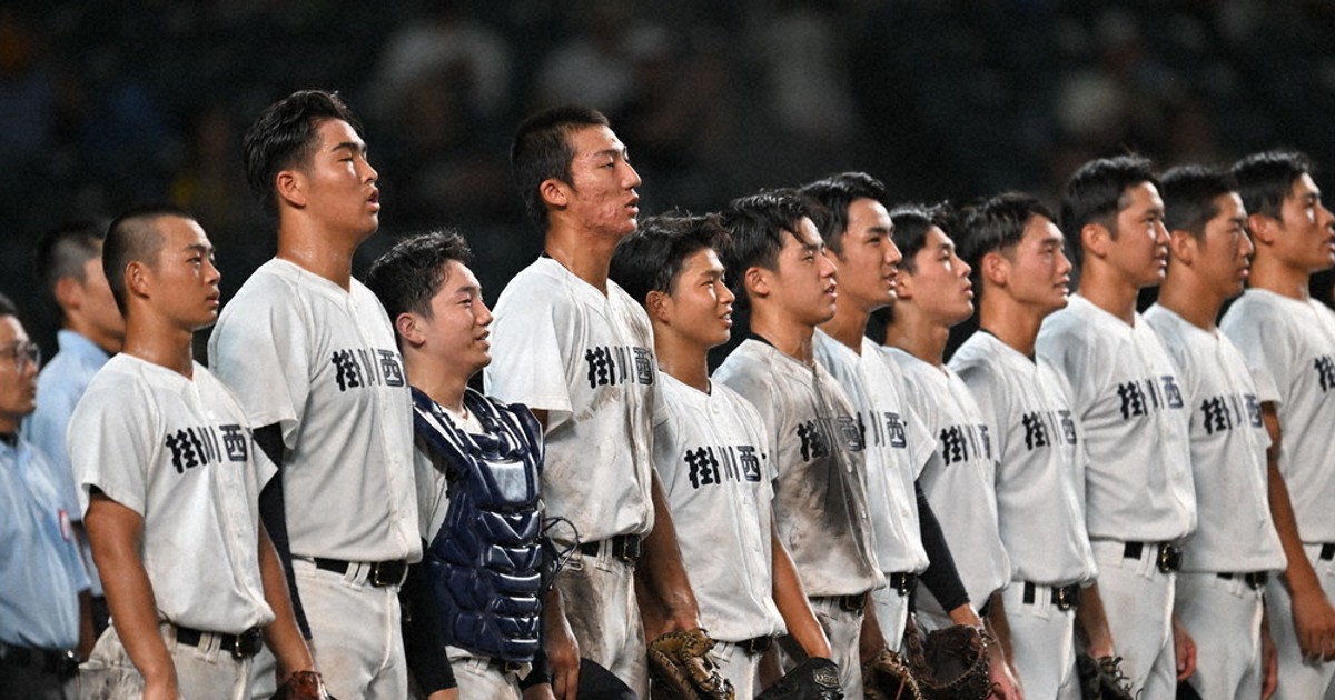 全国高校野球 掛川西、60年ぶり白星 「泥臭く」七回勝ち越し4点 ／静岡