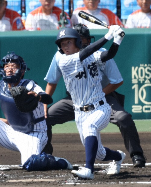 全国高校野球 2回戦 明徳義塾、投打がっちり 着実に加点 5安打完封