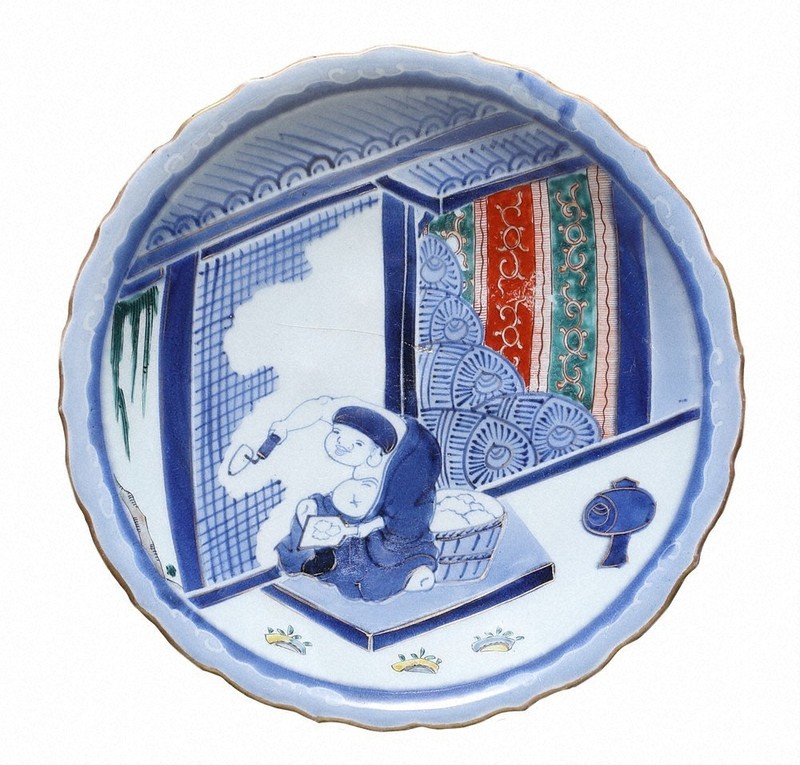 絵巻き皿直径30センチ