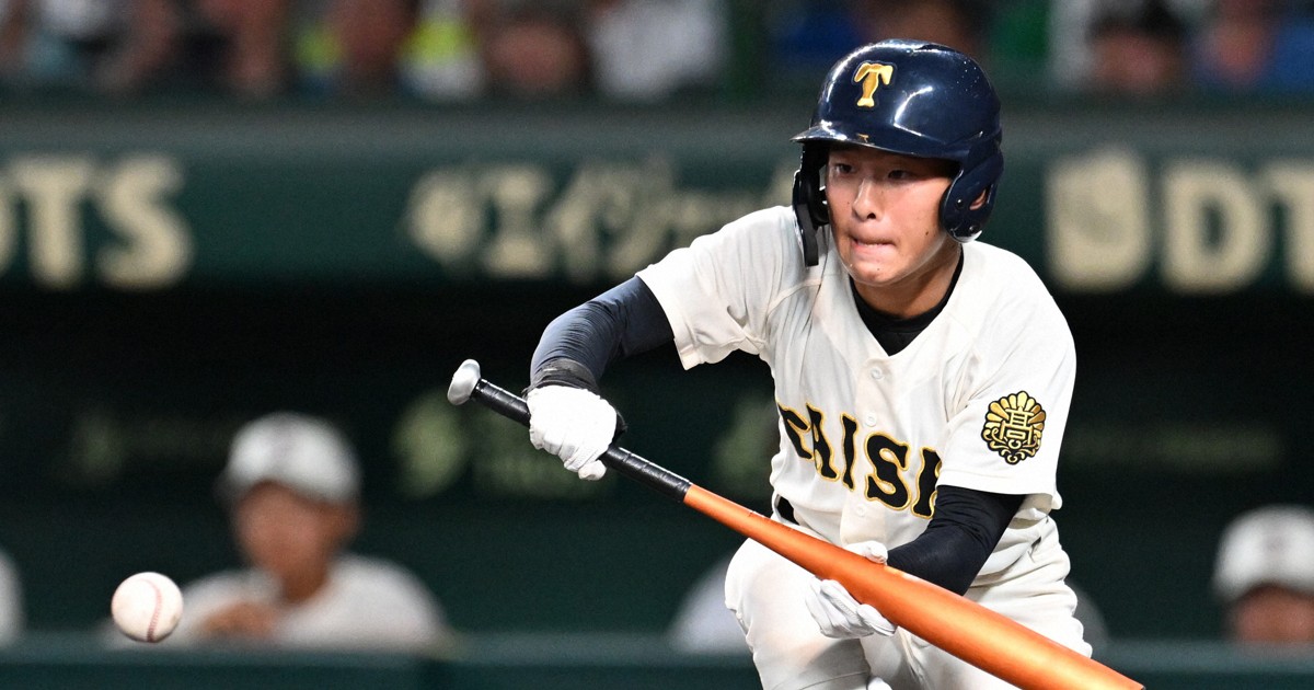 大社のバント職人「三塁側に転がすの得意」 迷わず挙手 夏の甲子園
