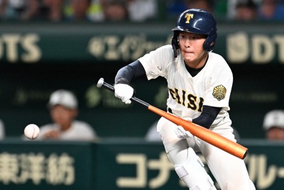 大社のバント職人「三塁側に転がすの得意」 迷わず挙手 夏の甲子園