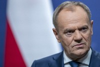  Poland's Prime Minister Donald Tusk pauses as he speaks, during a news conference following his meeting with Lithuania's Prime Minister Ingrida Simonyte at the government's headquarters in Vilnius, Lithuania, on March 4, 2024. (AP Photo/Mindaugas Kulbis, File)
