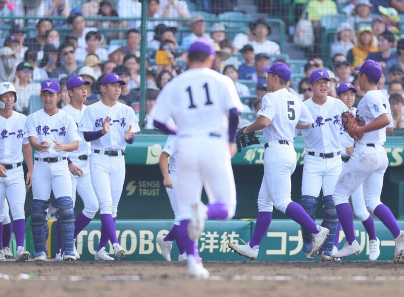 神村学園ー関東一（準決勝）全国高校野球2024 夏の甲子園 [写真特集1