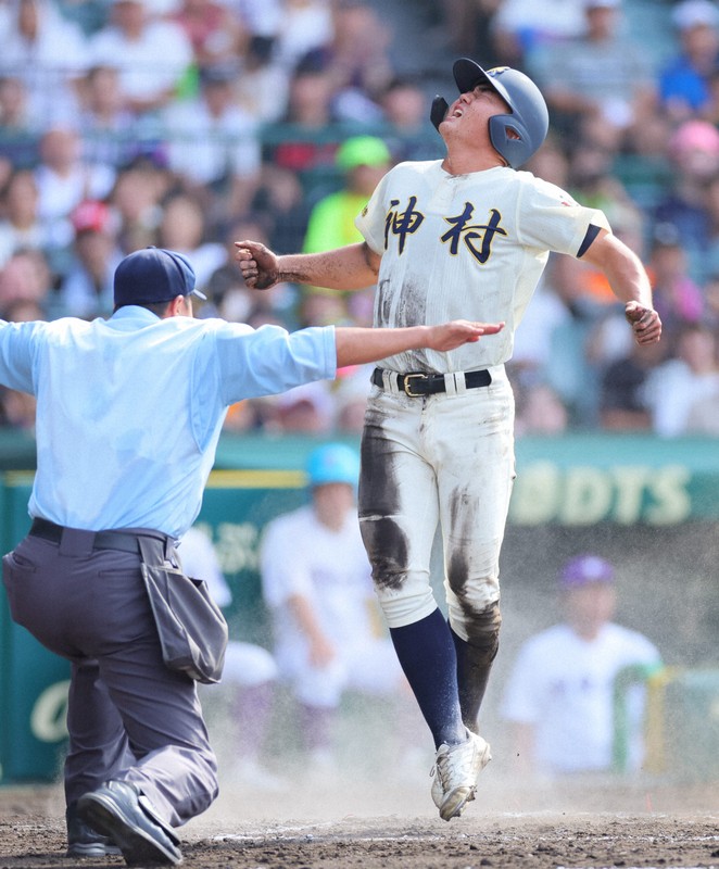 神村学園ー関東一（準決勝）全国高校野球2024 夏の甲子園 [写真