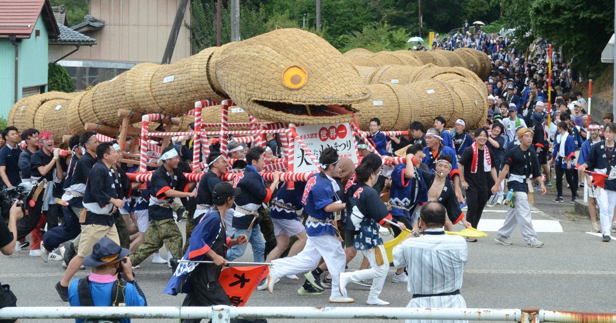 The Echigo Sekikawa Ootamon Snake Festival