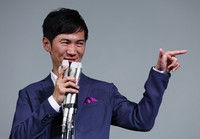 Tokyo gubernatorial candidate Shinji Ishimaru answers a question during a press conference following the confirmation of incumbent Gov. Yuriko Koike's victory, in Tokyo's Shinjuku Ward on July 7, 2024. (Mainichi/Kenji Ikai)