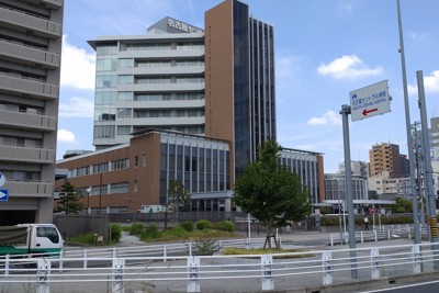 名古屋駅近くにある名古屋セントラル病院＝名古屋市中村区で2024年8月14日午前11時2分、伊藤信司撮影