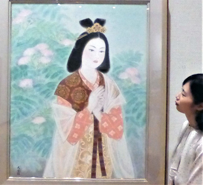 1300年前の恋、思いはせ 日本画の名作展示 16日まで 明日香