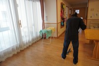 A man from the Philippines who works at a special care home for the elderly speaks about his dream of becoming an astronaut, in the city of Hamamatsu, Shizuoka Prefecture, on July 19, 2024. (Mainichi/Tsuyoshi Goto) 