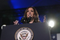 Vice President Kamala Harris speaks during a campaign event on Sept. 20, 2024, in Atlanta. (AP Photo/Brynn Anderson)