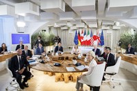 The June 2024 G7 summit in Italy is seen in this photo from the Italian government's summit website.