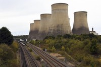General view of Ratcliffe-on-Soar power station in Nottingham, England, on Sept. 29, 2024. (AP Photo/Rui Vieira)