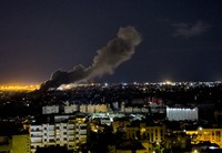 Smoke rises from an Israeli airstrike that hit the southern suburb of Beirut, Lebanon, on Oct. 1, 2024. (AP Photo/Hussein Malla)