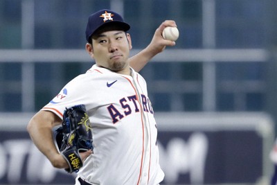 マリナーズ戦に先発したアストロズの菊池雄星投手＝米ヒューストンで9月25日、AP