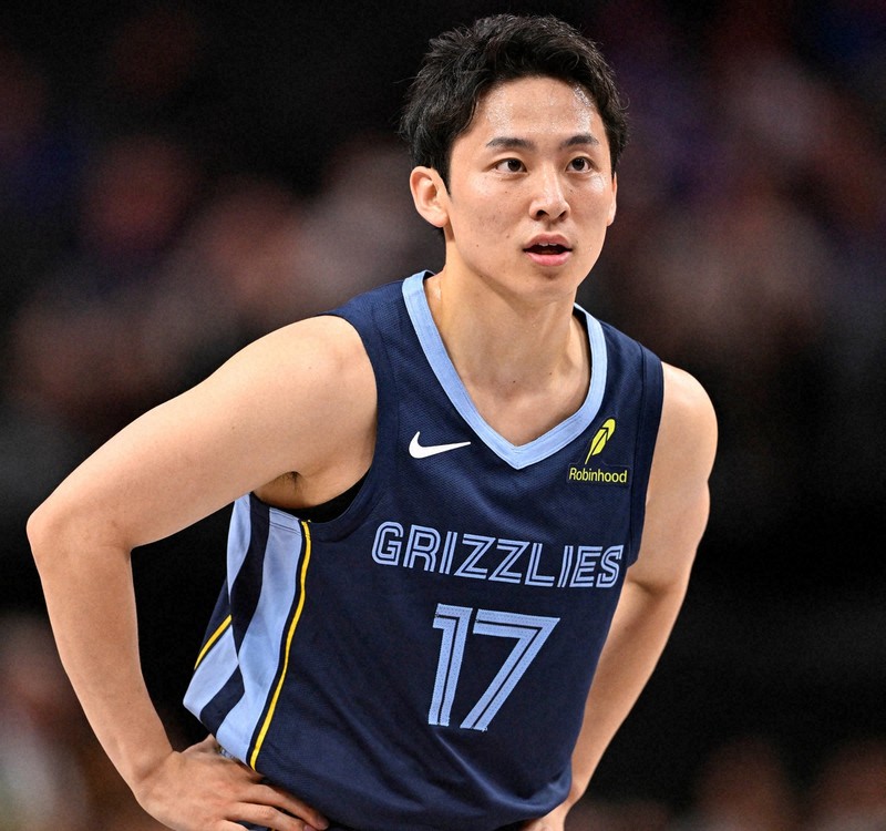 NBA　河村勇輝　Tシャツ　XL　メンフィス　グリズリーズ　ネイビー NBA河村勇輝TシャツXLメンフィスグリズリーズネイビー