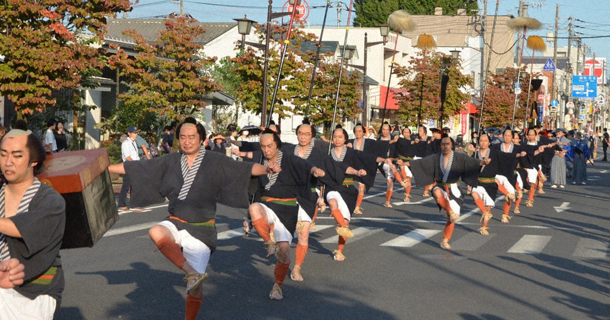 群馬・太田で大名行列が復活 10年ぶり、市民70人が再現 | 毎日新聞