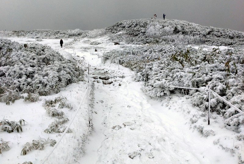 北海道で初雪、初冠雪 札幌では平年より8日、昨年より22日早く [写真