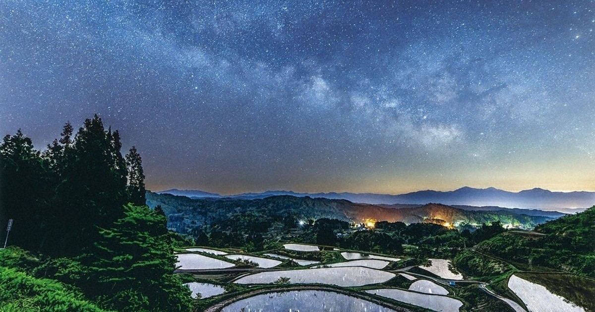 四季の山古志写真コンテスト 最高賞に早川さん 「星降る棚田・棚池