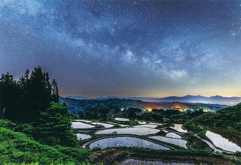 四季の山古志写真コンテスト 最高賞に早川さん 「星降る棚田・棚池